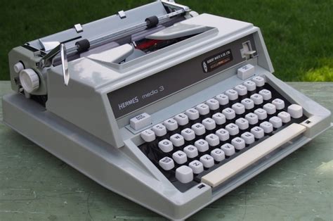 hermes media 3 storia|Typewriter Talk » 1970 Hermes Media 3.